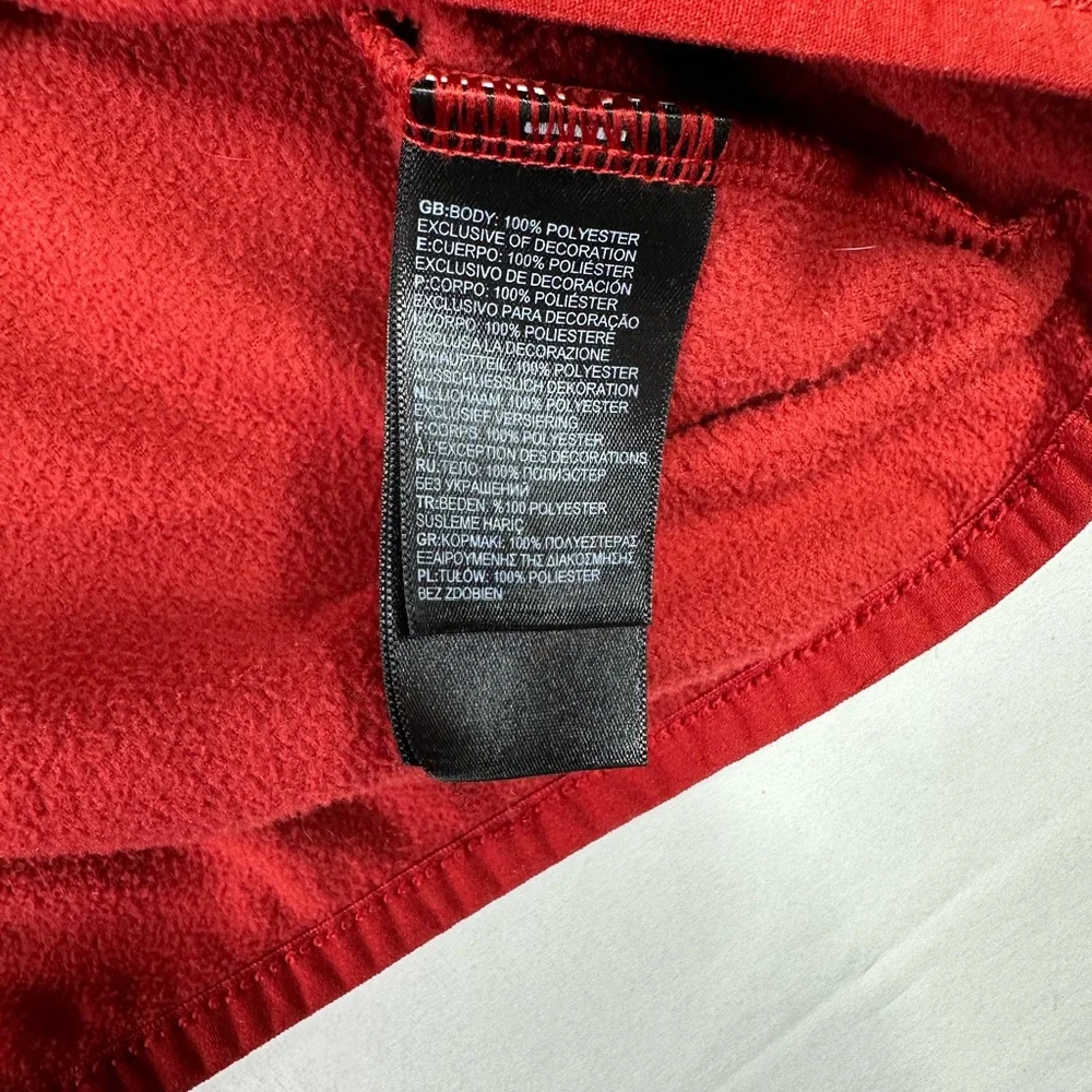 The North‎ Face Men's Pullover Long Sleeve Mock Neck Sweatshirt Red Size Medium